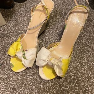 Kate Spade Lemon wedges